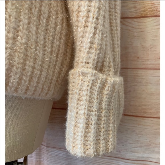 24 Natural Tinsel Knit Sweater - Picture 4 of 8
